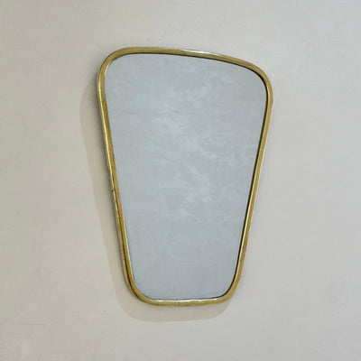 Adrir small brass mirror