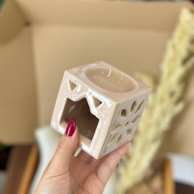 Tanara beige handcrafted gift box