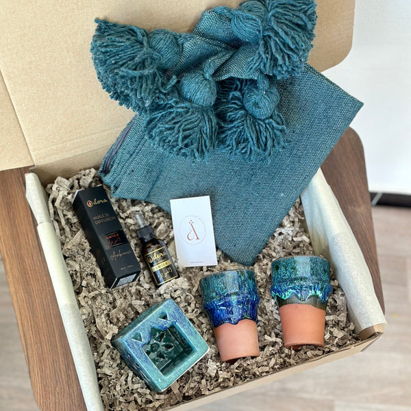 Turquoise handcrafted gift box