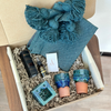 Petrol blue handmade gift box