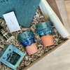 Petrol blue handmade gift box