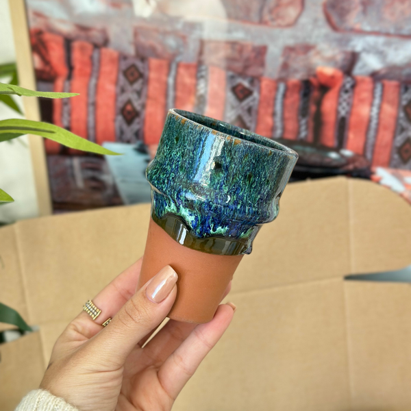Petrol blue handmade gift box