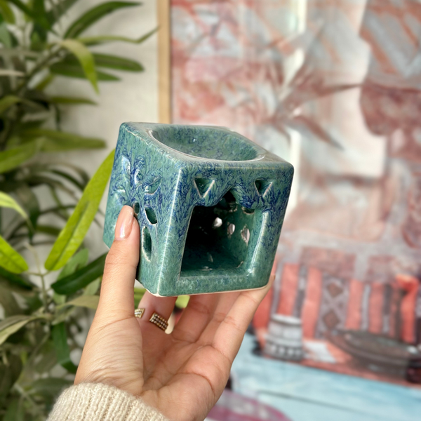 Petrol blue handmade gift box
