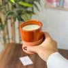 Terracota handmade candle in terracotta with oriental fragrance