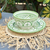 Assiette Taddart vert 20 cm - Ajbir