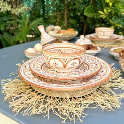 Assiette Taddart sable - Ajbir
