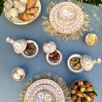 Assiette Taddart sable 20 cm - Ajbir