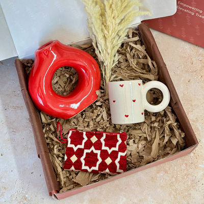 Tafoukt Tayri red handcrafted gift box