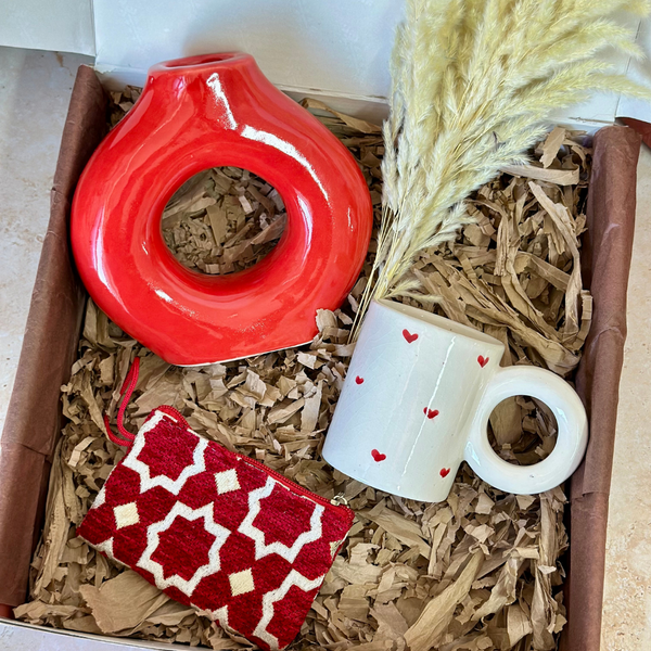 Tafoukt Tayri red handcrafted gift box