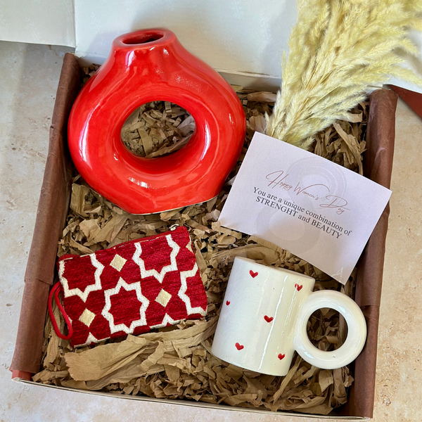 Tafoukt Tayri red handcrafted gift box