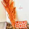 Khaki and terracotta handcrafted gift box