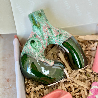 Adal Pink Green Handcrafted Gift Box