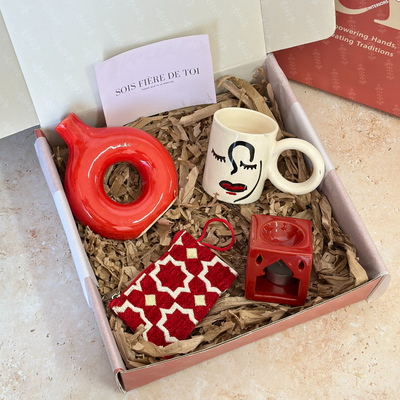 Red Oudm Tafoukt Handcrafted Gift Box