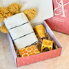 Handmade Gift Box Yellow Striped Cover