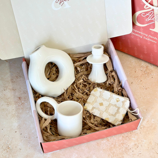 White Zellige Handcrafted Gift Box