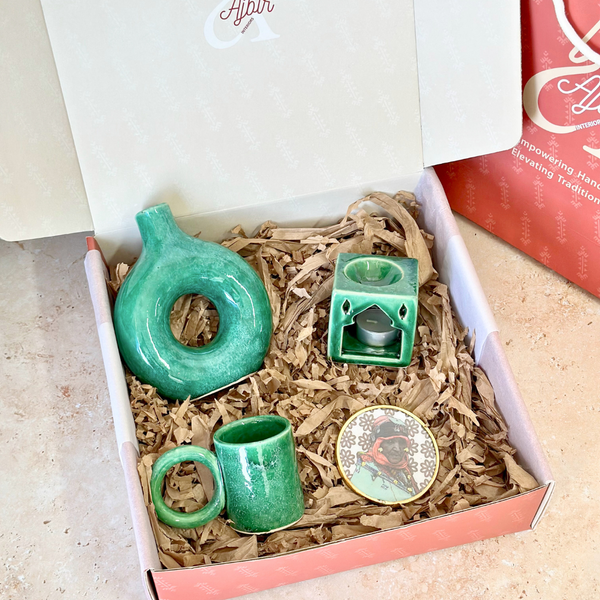 Tafoukt turquoise handcrafted gift box