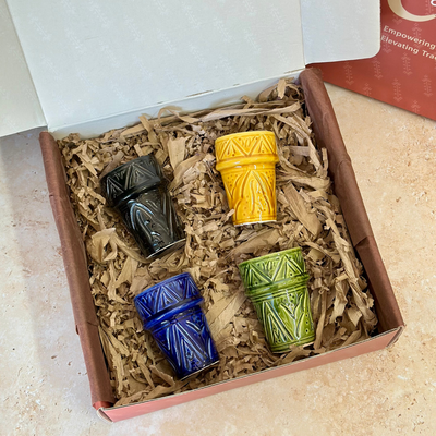 Tizwelt 4-glass handcrafted gift set