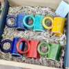 Handcrafted gift box of small mugs