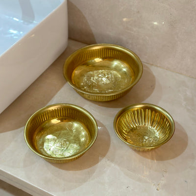Hammered copper gold Hammam Tassa 11cm