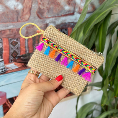 Fringed purse