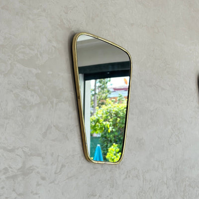 Adrir small brass mirror