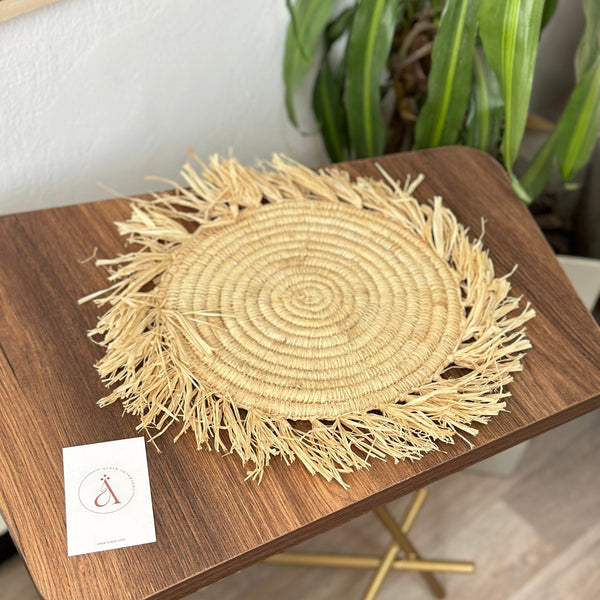 Raffia placemat 30cm 