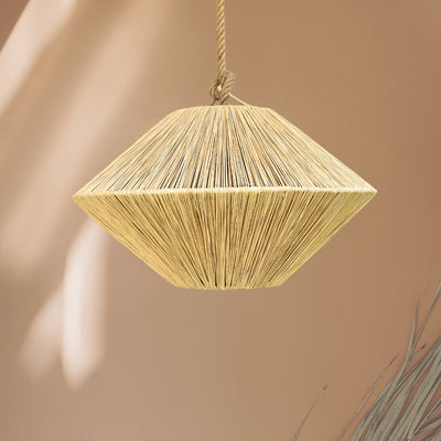 Aggur Medium Raffia Handcrafted Pendant Light