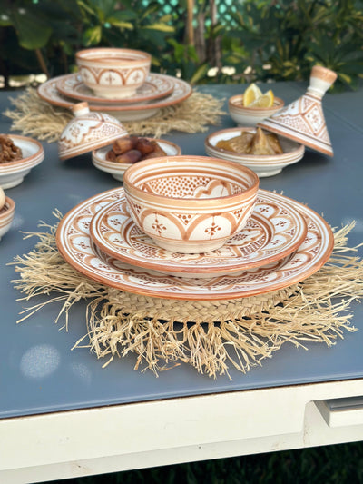 Assiette Taddart sable - Ajbir