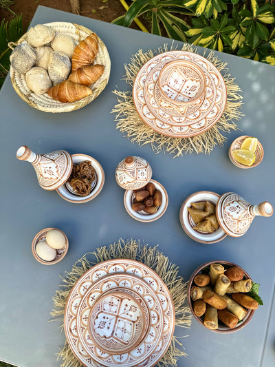 Assiette Taddart sable - Ajbir