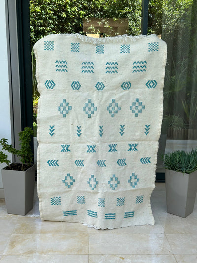 Tapis Hanbal turquoise 150cm/100cm - Ajbir