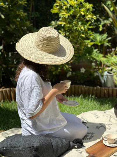 Tapis Hanbal noir amazigh 147cm/95cm - Ajbir