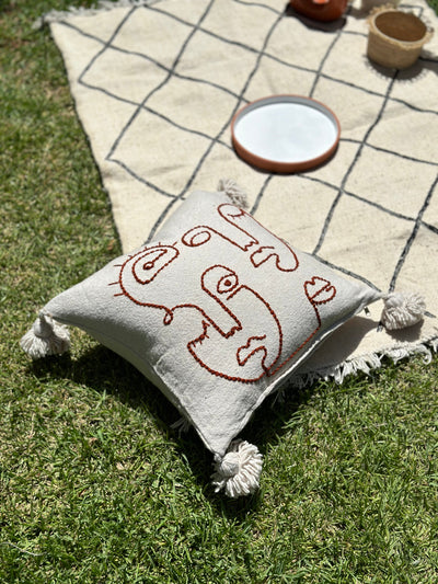 Tapis Hanbal noir losange 133cm/103cm - Ajbir