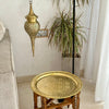 Table traditionnelle Marocaine en bois et laiton - Ajbir