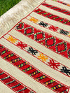 Tapis Extérieur en osier et laine 1m80/1m30 - Ajbir