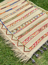 Tapis Extérieur en osier et laine 1m50/1m30 - Ajbir