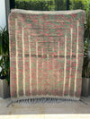 Tapis Beni Ouarain rose et vert 163cm / 135cm