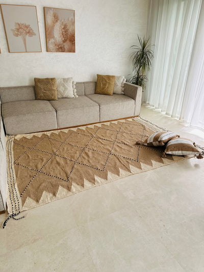 Tapis Zanafi Taupe - 2,87m / 1,96m - Ajbir