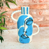 Taboukalt Oudm turquoise artisanal vase
