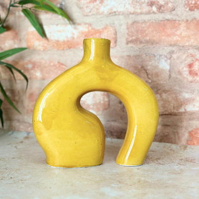 Atlas handmade varnished vase