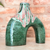 Handmade Azul varnished vase 