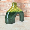 Handmade Azul varnished vase 