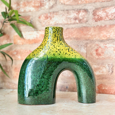 Vase artisanal Azul vernis