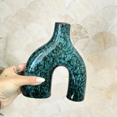 Vase Azul mini plain varnish