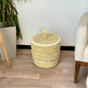 Small wicker laundry basket