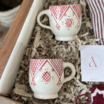 Burgundy handcrafted gift box