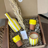 Yellow Striped Handcrafted Gift Box