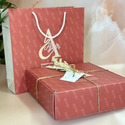 Baby pink handmade gift box