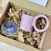 Mini purple handcrafted gift box