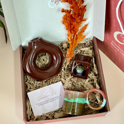 Women's Day brown handmade gift box