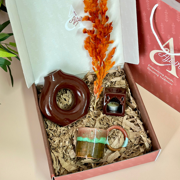 Women's Day brown handmade gift box